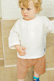 Erkek Bebek Ve Çocuk Müslin Oversize İkili Takım