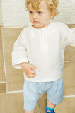 Erkek Bebek Ve Çocuk Müslin Oversize İkili Takım