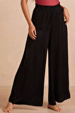 Kadın Belden Lastikli Rahat Palazzo Pantolon