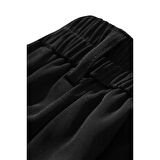 X Nurbeli Siyah Kadın Cırt Kapama Lastikli Palazzo Pantolon