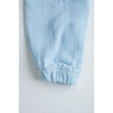 Kız Erkek Bebek Ve Çocuk Cepli Lastikli Müslin Rahat Pantolon