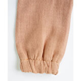 Kız Erkek Bebek Ve Çocuk Cepli Lastikli Müslin Rahat Pantolon