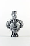 Marvel Iron Man Figürü 10 cm - Demir Adam Ironman Büst Metalik