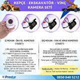 Uzaktan İzlemeli 4 Kameralı Ekskavatör Dozer Greyder Vinç Kepçe 1 TB Harddisk Kamera Seti