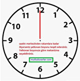 25 cm yelkovan uzun yelkovan akrep büyük akrep yelkovan