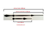 60 cm saat mekanizması 60 cm yelkovan