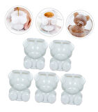 3 Boyutlu Mini Sevimli Ayı Şeklinde Silikoz Buz Kalıbı - Sunum Kahve Buzluk