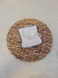 1 Adet Amerikan Hasır Servis Supla Örme Bambu Yuvarlak Supla 35 cm