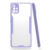Samsung Galaxy A Kılıf Platin Silikon - Lila