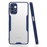 Samsung Uyumlu Galaxy A Kılıf Platin Silikon - Lacivert