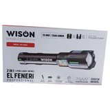 Wison Ws-9954 25w  Zoomlu Yeşil Lazerli Metal Şarjlı El Feneri