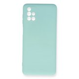 Samsung Galaxy M51 Kılıf Nano İçi Kadife Silikon - Turkuaz