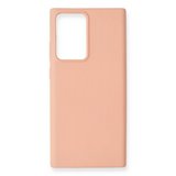 Samsung Galaxy Note 20 Ultra Kılıf Nano İçi Kadife Silikon - Pudra