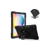 Samsung Galaxy P610 Tab S6 Lite 10.4 Kılıf Amazing Tablet Kapak - Siyah
