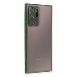 Samsung Galaxy Note 20 Ultra Kılıf Razer Lensli Silikon - Yeşil