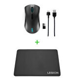 Lenovo m600 Mouse Type c Şarjlı GY50X79385+Legion Gaming MousePad GXY0K07131