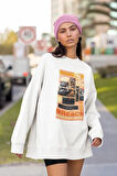 Breach Flaş Karakter Baskılı Unisex Oversize Sweatshirt