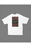 Şarkıcı Rapper Travis Scott Baskılı Unisex Oversize CJ Tişört