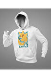Çizgi Film Pokemon Pikaçu Baskılı Unisex Oversize Hoodie