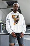Ha Ha Ha Yazılı Joker Baskılı Unisex Oversize Dc Hoodie