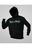 Rick And Morty Yazılı Unisex Oversize Hoodie