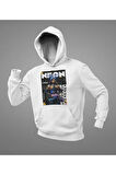 Neon Entry Karakter Baskılı Unisex Oversize Valorantt Hoodie