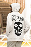 Misfits Müzik Grubu Baskılı Unisex Oversize Rock Metal Hoodie