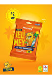 Mixmey Jelimey Tropik 12 Adet X 35 gr | Jelatinsiz Doğal Tropik Lezzet Gummy Bear | Ayıcık
