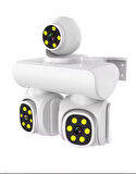 Yeni Otomatik Takip 6k Cctv Ağ Gözetimi Video Gece Görüşü 3 lens Ptz Açık Hava Kablosuz Ev Güvenliği Akıllı Ip Kamera Wifi
