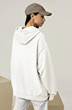 Oversize Unisex Baskısız Basic Hoodie