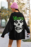 Misfits Baskılı Unisex Oversize Müzik Grubu Sweatshirt