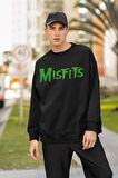 Misfits Baskılı Unisex Oversize Müzik Grubu Sweatshirt