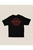 Rock & Roll Will Never Die Baskılı Unisex Tişört, Oversize AC DC 1973 Müzik Grubu Tişört