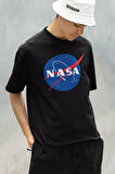 Uzay Nasa Baskılı Unisex Oversize Tişört