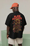 Rock Metal Müzik Grubu Black Sabbath Baskılı Unisex Oversize Tişört