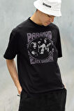 Paranoid Black Sabbath Baskılı Unisex Oversize Tişört