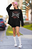 Spider Slayers Baskılı Unisex Oversize Örümcek Sweatshirt