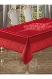 Jumbo 12 Kişilik Battal Boy Su Geçirmez Leke Tutmaz Masa Örtüsü 160x260 Cm Kırmızı