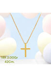 14AYAR 2.00Gram Altın Haç kolye