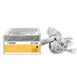 DARYUN JOY GAMİNG BEYAZ ATX AKVARYUM KASA TUŞTAN DEĞİŞMELİ RGB FAN 750+80 BEYAZ PSU