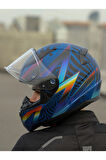 RAPID 2 OPTIK MAT MAVİ-MOR KASK