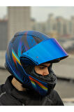 RAPID 2 OPTIK MAT MAVİ-MOR KASK
