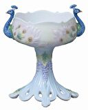 VERONESE BİBLOLAR › Wise Porselen-TAVUSKUŞU TABAK-11,5*11,5*16,5 CM-JAP20277AA
