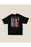 Rock Metal Müzik Grubu AC DC Baskılı Unisex Tişört, Oversize Highway To Hell Tişört