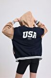 Crystal 1989 Oversize 3 Iplik Kolej Ceket
