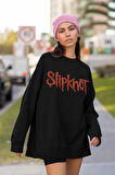 Slipknot Müzik Grubu Baskılı Unisex Oversize Rock Metal Sweatshirt