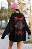 Slipknot Müzik Grubu Baskılı Unisex Oversize Rock Metal Sweatshirt