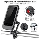 JX-021 Su Geçirmez Bisiklet Motorsiklet Atv Motosiklet Telefon Tutucu Tutacağı