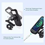 JX-021 Su Geçirmez Bisiklet Motorsiklet Atv Motosiklet Telefon Tutucu Tutacağı