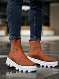 J113 Lastikli Ortopedik Taban Suya ve Soğuğa Dayanıklı Günlük Kışlık Erkek Spor Bot BT Taba